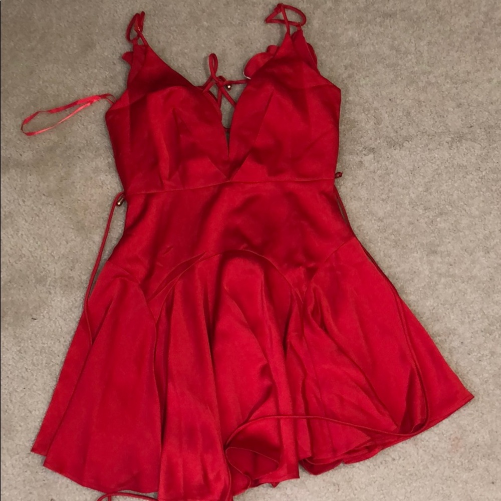 red dress
